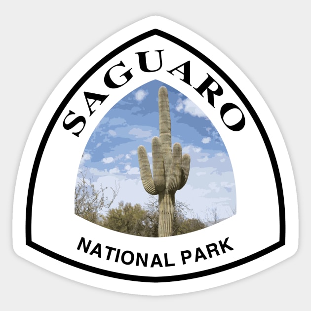 Saguaro National Park shield Sticker by nylebuss